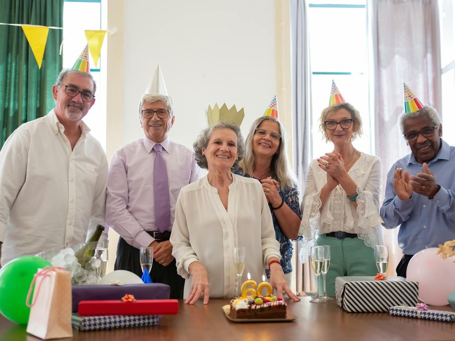 Residents celebrating together
