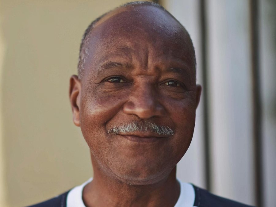 A smiling resident