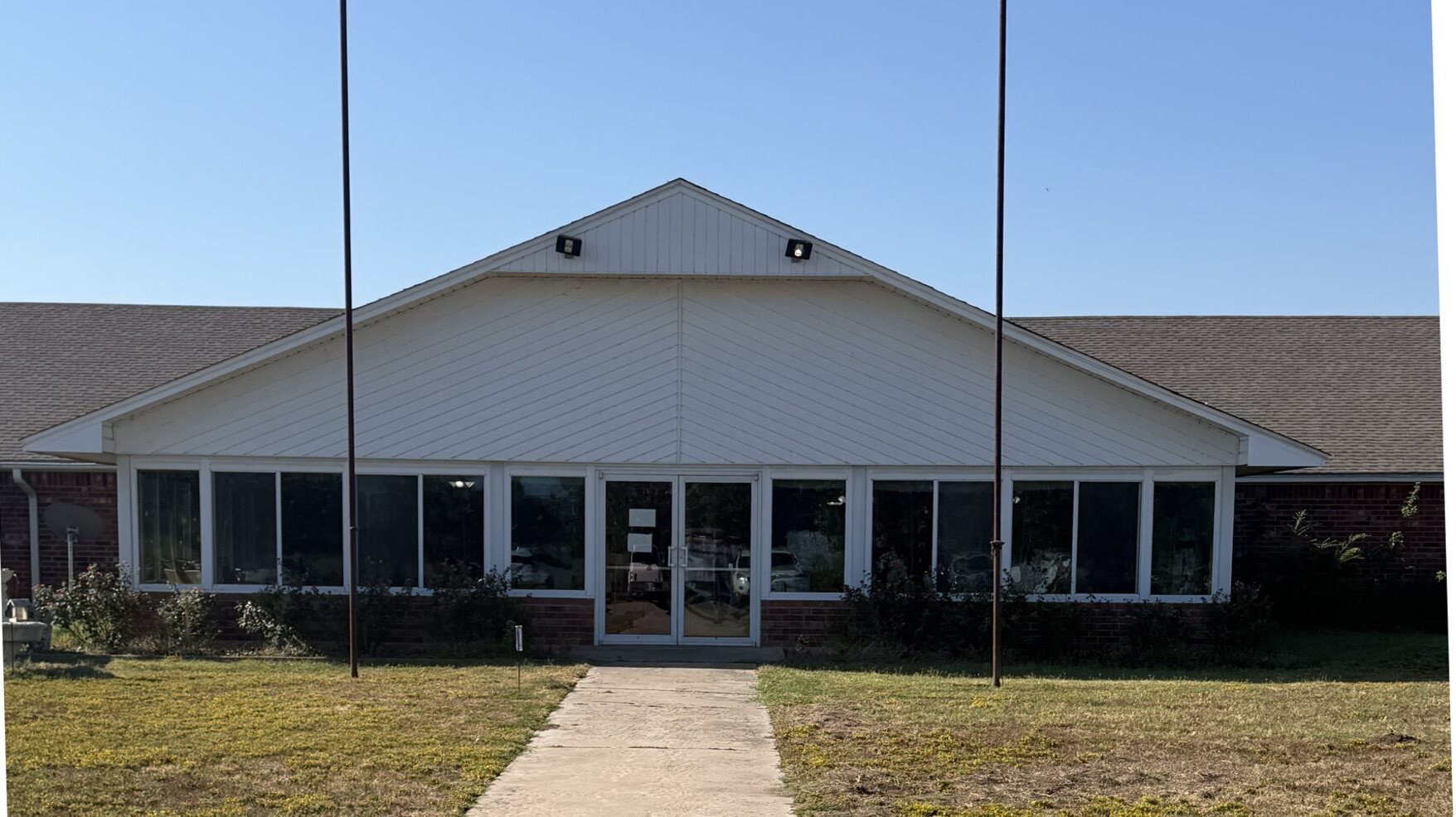 Exterior of Heritage Village in Holdenville, Oklahoma